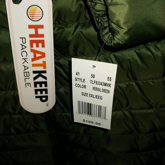 Women's Heatkeep Packable Down Jacket, Size XXL, Verval Green - Picture 4 of 4
